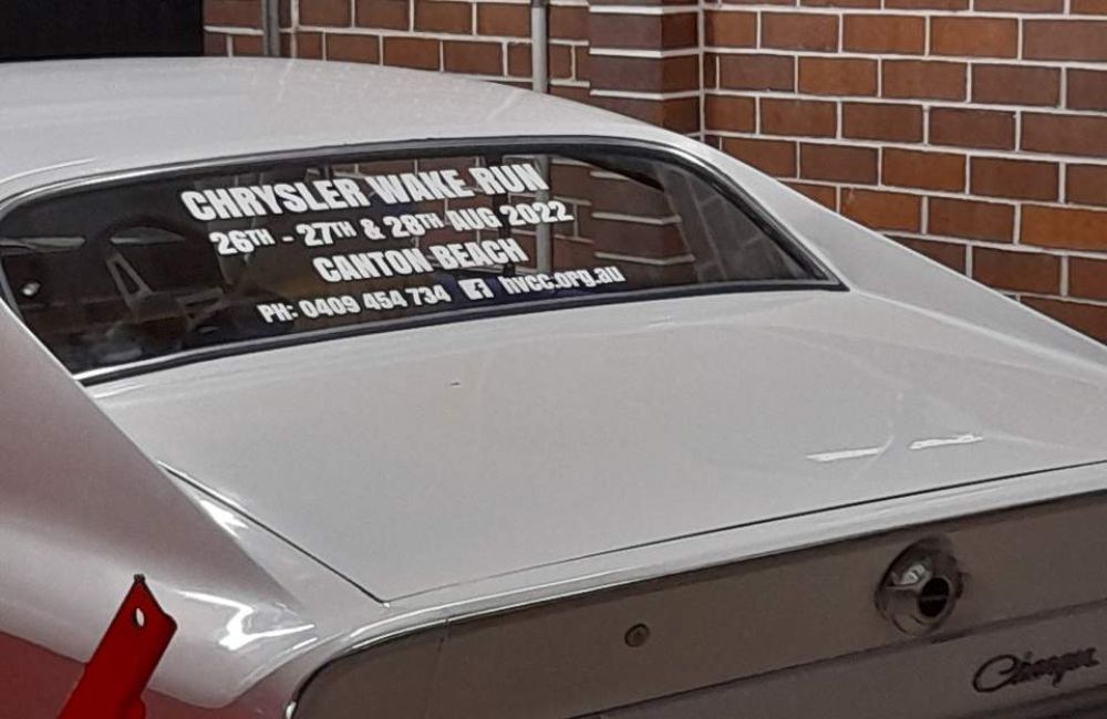 Chrysler Wake Run 2022 advertisement